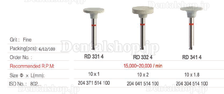 ダイヤモンドポリッシャ Toboom®ラバーダイヤモンドポリッシャーRD-研磨用ポイント