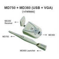 ワイヤレス口腔内カメラMD750+MD360+MD900+MD250 （USB＆VGA ）1/4 SONY CCD