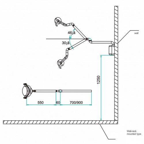 Saab® P106A 歯科手術用LEDライト・手術用照明器（28W）