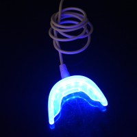 ポータブル歯ホワイトニングLED機器 (16個LEDライト付き、USBポート）