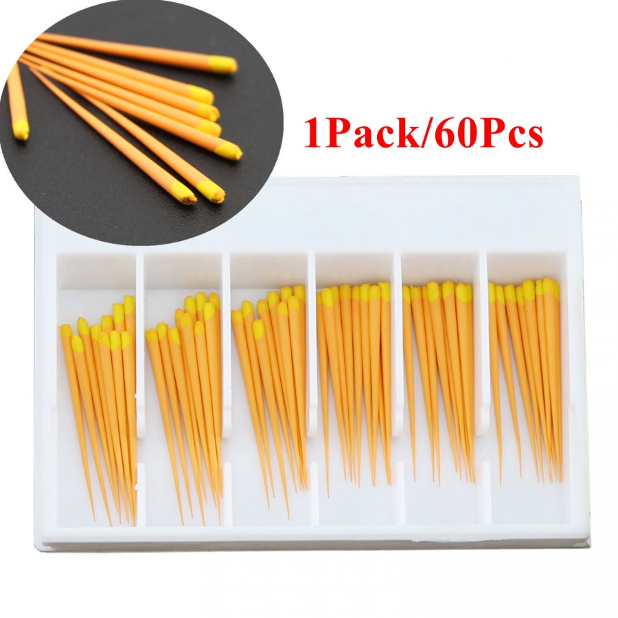 5Pack / 300Pcs Dentsply Maillefer Protaper歯科ガッタパーチャポイントチップF1