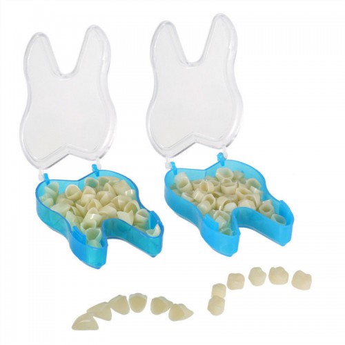 50PCS树脂歯科用臨時クラウン 前歯臼歯クラウン 人工歯