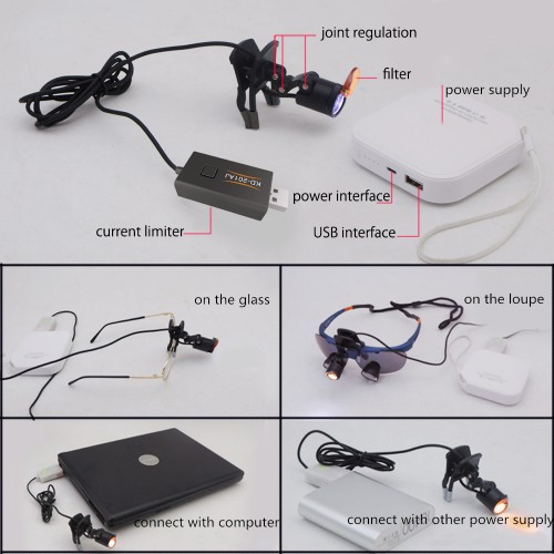 KWS KD-201AJ-2 led ポータブル歯科用フィルター手術ヘッドライト