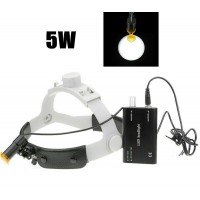 歯科医療用5W LEDヘッドライト フィルター付き ヘッドバンドヘッドランプ + アルミボックス