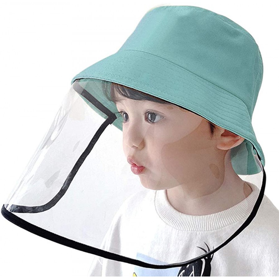 4Pcs アンチスピッティング保護帽子調整可能なフィッシャーマンフェイスシールド(4〜10歳の子供に適しています)