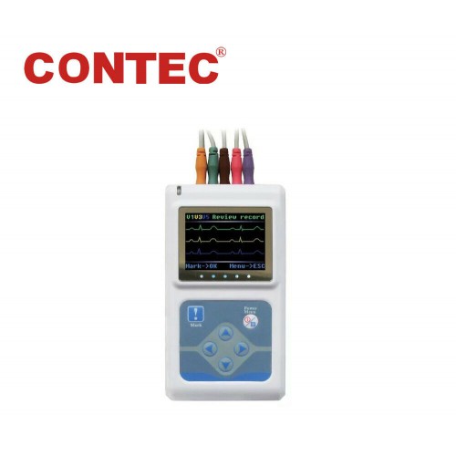 TLC9803 CONTEC 3リードポータブル心電計 携帯型心電計 ECG心電図24時間モニターレコーダー 同期ソフトウェアアナライザー
