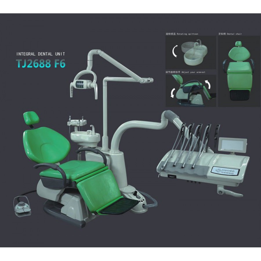 TJ TJ2688 F6 歯科診療用チェアユニット 一体型 歯科用チェアー コンピューター制御 合成皮革