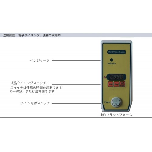 Bozhihan CQ-36 250W ビッグヘッド TDPランプ 理学療法機器 電子タイミング制御付き