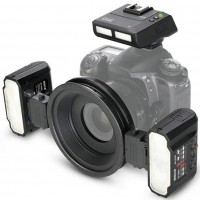 ダブルヘッドフラッシュランプ Nikon Canonマクロ歯科一眼レフカメラに適用 (マクロ撮影用)