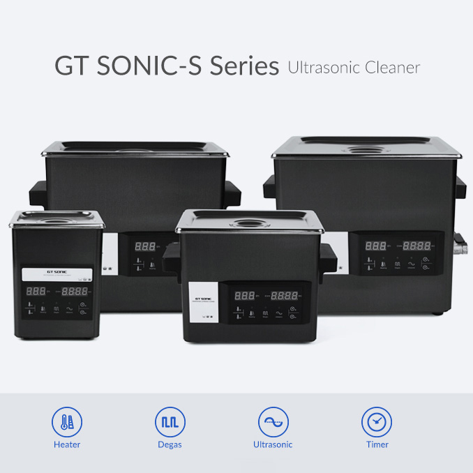 GT SONIC S-シリーズ タッチパネル超音波洗浄器 2-9L 50-200W