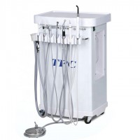 TPC MC3600 歯科診療用トレーテーブル 可動式ユニット オイルレスエアーコンプレッサー付き