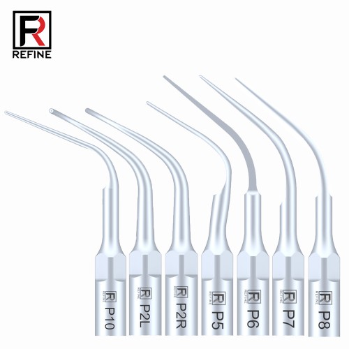 5Pcs Refine® 歯科用超音波スケーラー用チップ P2L P2R P2LD P2RD P5 P6 P7 P8 P10 P11 P12 P14L EMS ...