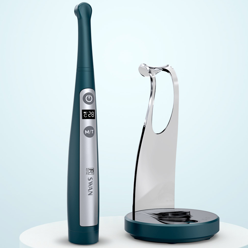 Refine Swan ワイヤレス歯科用LED光重合照射器 広域スペクトル|光重合