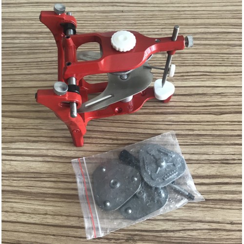 歯科技工所咬合器 歯科用解剖学的アルミニウム咬合器 赤