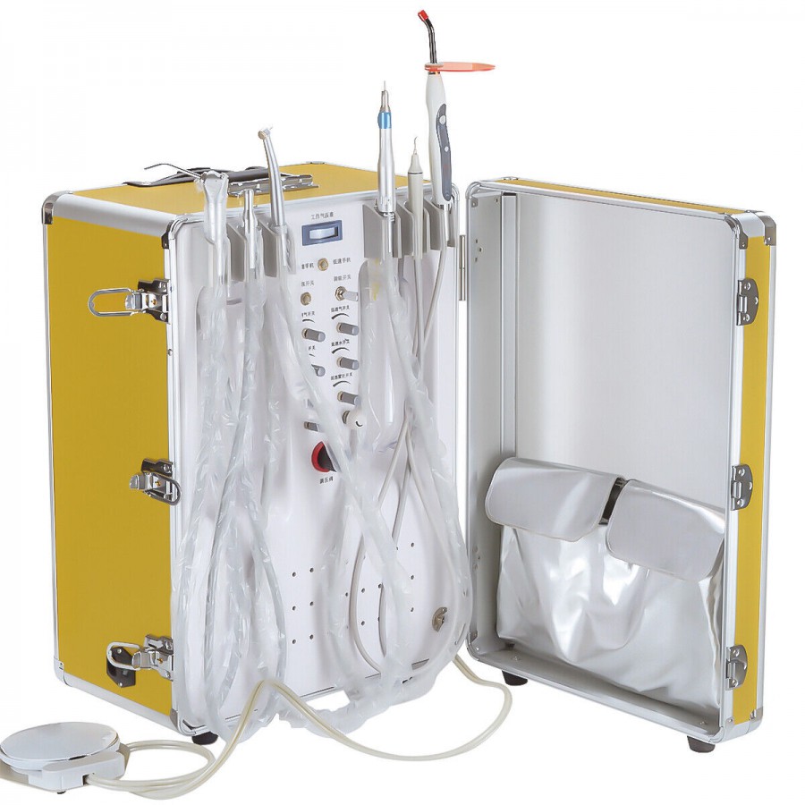 歯科用ポータブル診療ユニット XS-341 （エアーコンプレッサー＋光重合照射器＋スケーラー付き）4H