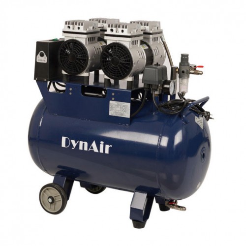 Dynamic DA5002 歯科オイルレス エアコンプレッサー 50L タンク 1.1kW/1.5HP