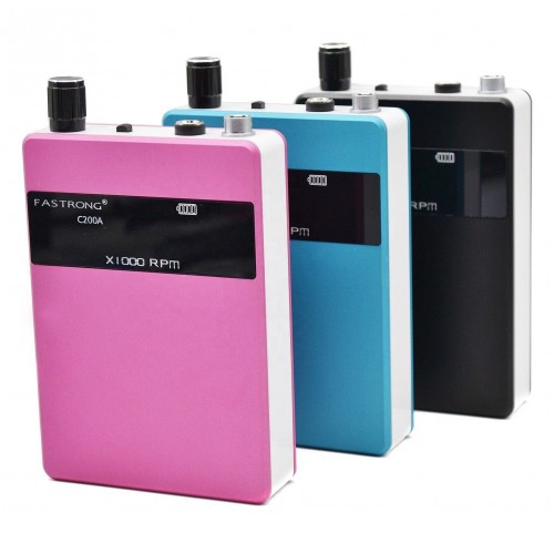 FASTRONG C200A ポータブル歯科ラボブラシレスマイクロモーター電動研磨機 バッテリー付き