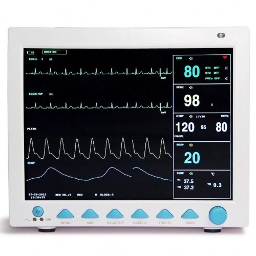 COMTEC® CMS8000患者モニタ心電図、APO2、NIBP、RESP,2-TEMP、PR機能搭載