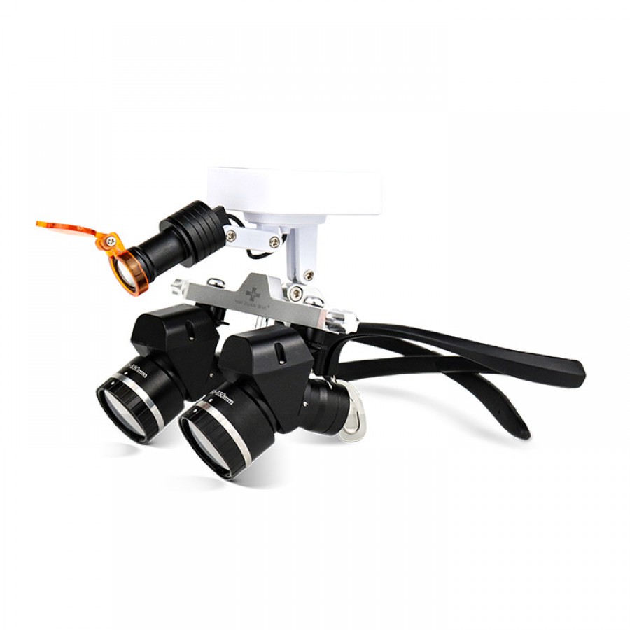 WJ YWJ-MG11U 3.0X-5.0X 歯科エルゴフリップ アップルーペ (倍率調整可能)歯科用ヘッドライト付き