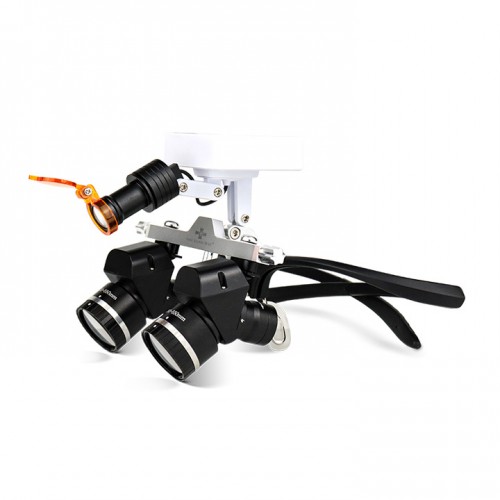 WJ YWJ-MG11U 3.0X-5.0X 歯科エルゴフリップ アップルーペ (倍率調整可能)歯科用ヘッドライト付き