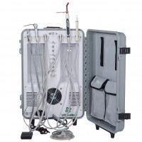 Dynamic® DU893 歯科用ポータブル診療ユニット エアーコンプレッサー 超音波スケーラー LED光重合照射器付き