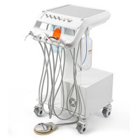 歯科診療用トレーテーブル 移動式デリバリーユニット B033 (エアコンプレッサー付き)
