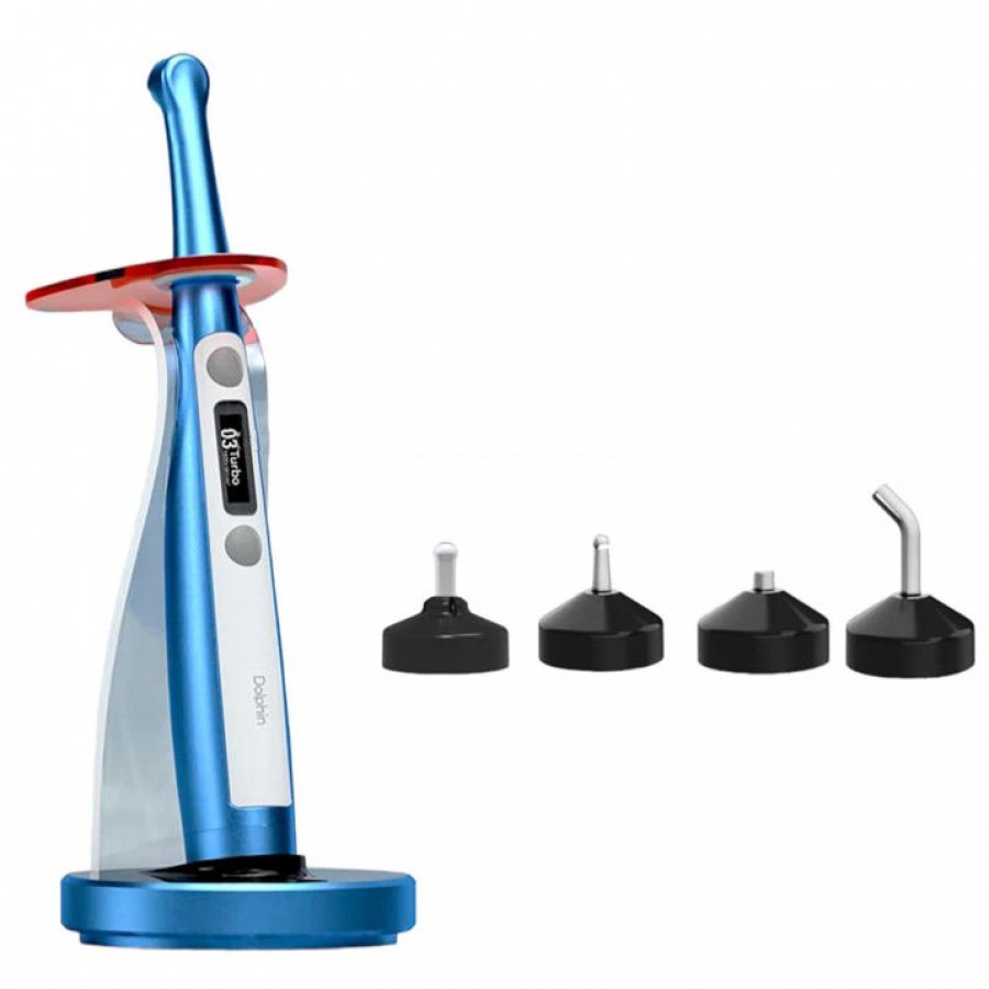 Mecco Dolphin 歯科用LED光重合器（内蔵ライトメーターおよびマイクロキュアレンズ付き）