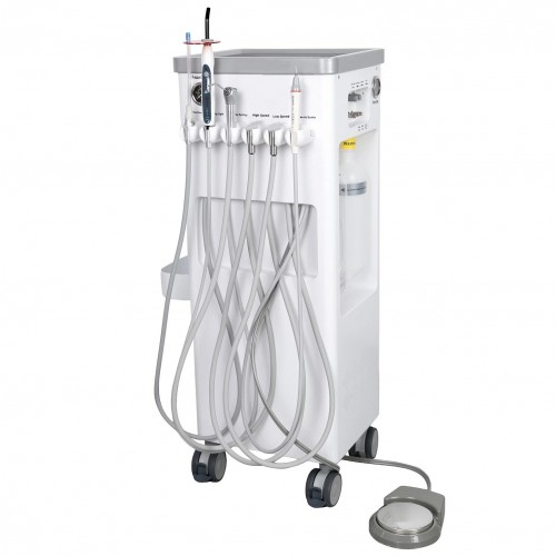 ANZHI AZ-202-2 歯科診療用トレーテーブル 可動式ユニット (エアコンプレッサー＋超音波スケーラー付き)