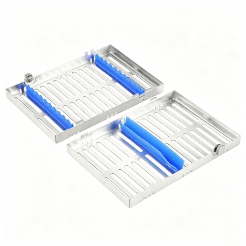 5点セット 歯科用ステンレス鋼インスツルメントカセット （1箱に歯科用器具10本を収納可能）