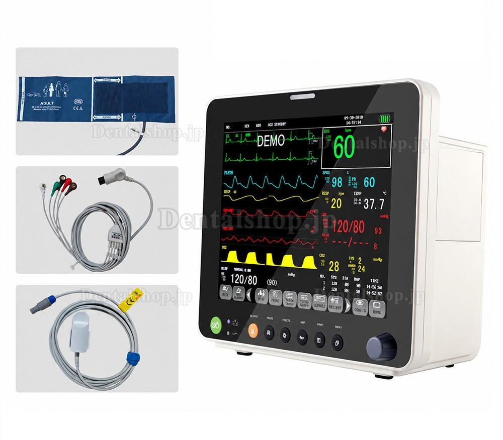 12インチ多項目患者生体情報モニタ(ECG/RESP/TEMP/NIBP/SpO2/PR) 12インチ多項目患者生体情報モニタ(ECG/RESP/TEMP/NIBP/SpO2/PR)
