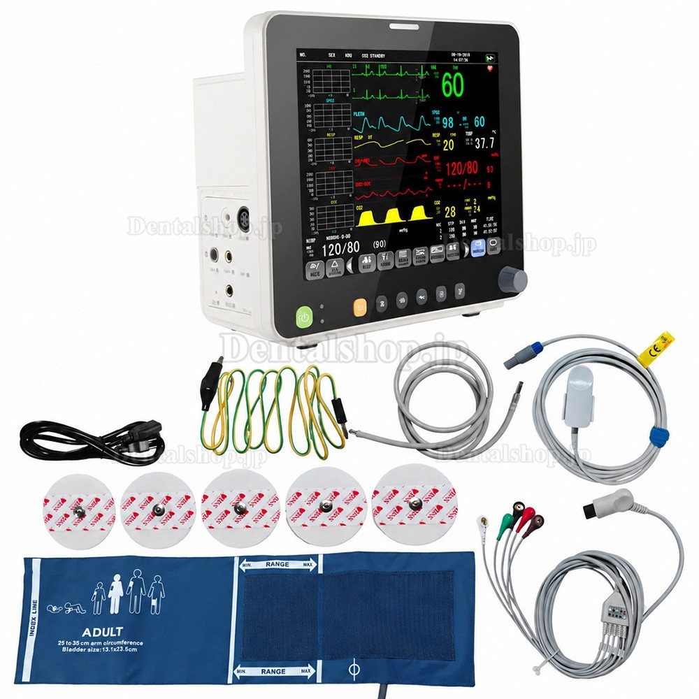 12インチ多項目患者生体情報モニタ(ECG/RESP/TEMP/NIBP/SpO2/PR) 12インチ多項目患者生体情報モニタ(ECG/RESP/TEMP/NIBP/SpO2/PR)