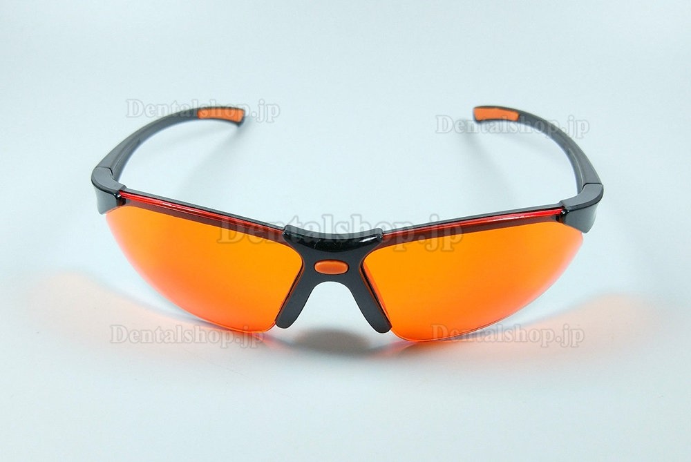 3Pcs 防曇安全メガネゴーグル 防曇ゴーグル オレンジ 歯科用光重合照射器用保護メガネ