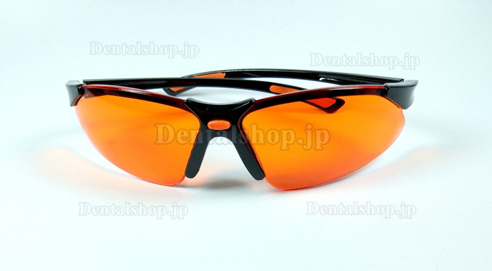 3Pcs 防曇安全メガネゴーグル 防曇ゴーグル オレンジ 歯科用光重合照射器用保護メガネ