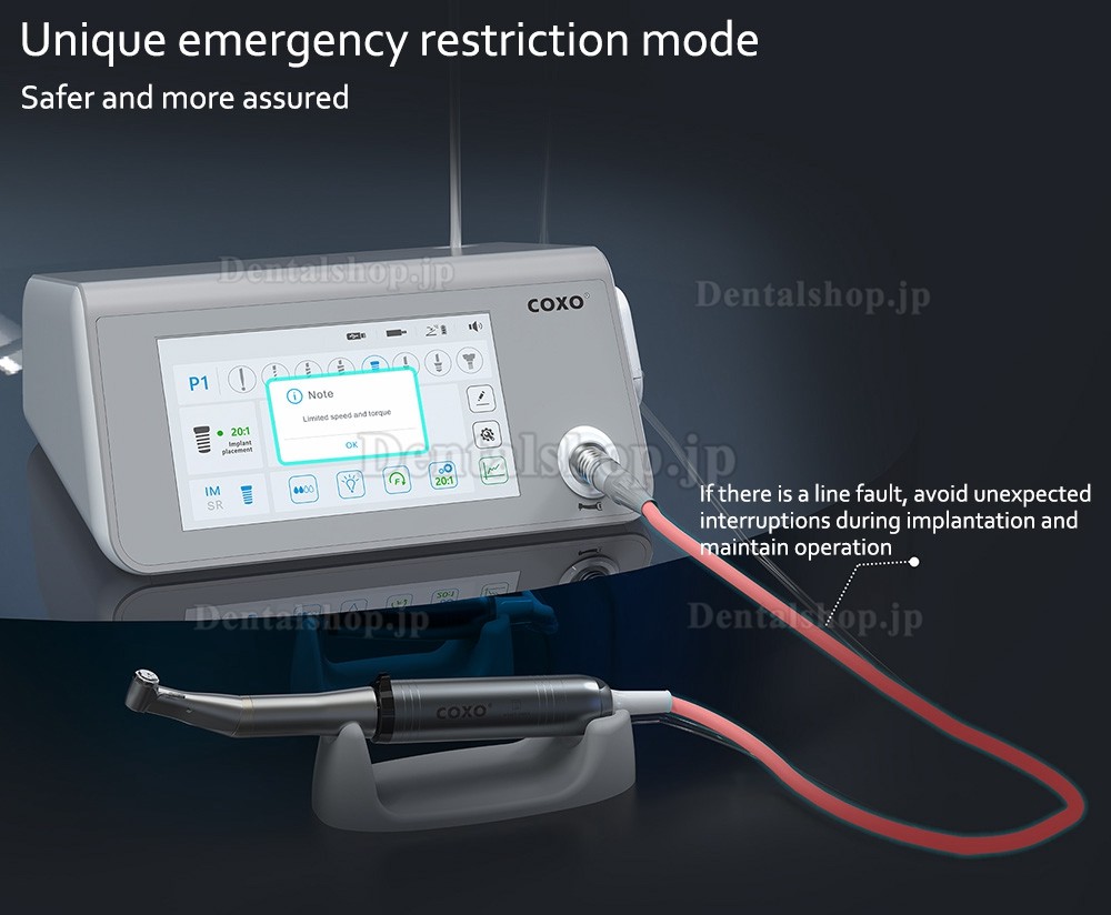 COXO C-Sailor Pro+ ポータブル歯科インプラント機器 インプラント モーター&手術モーター LEDライト付き