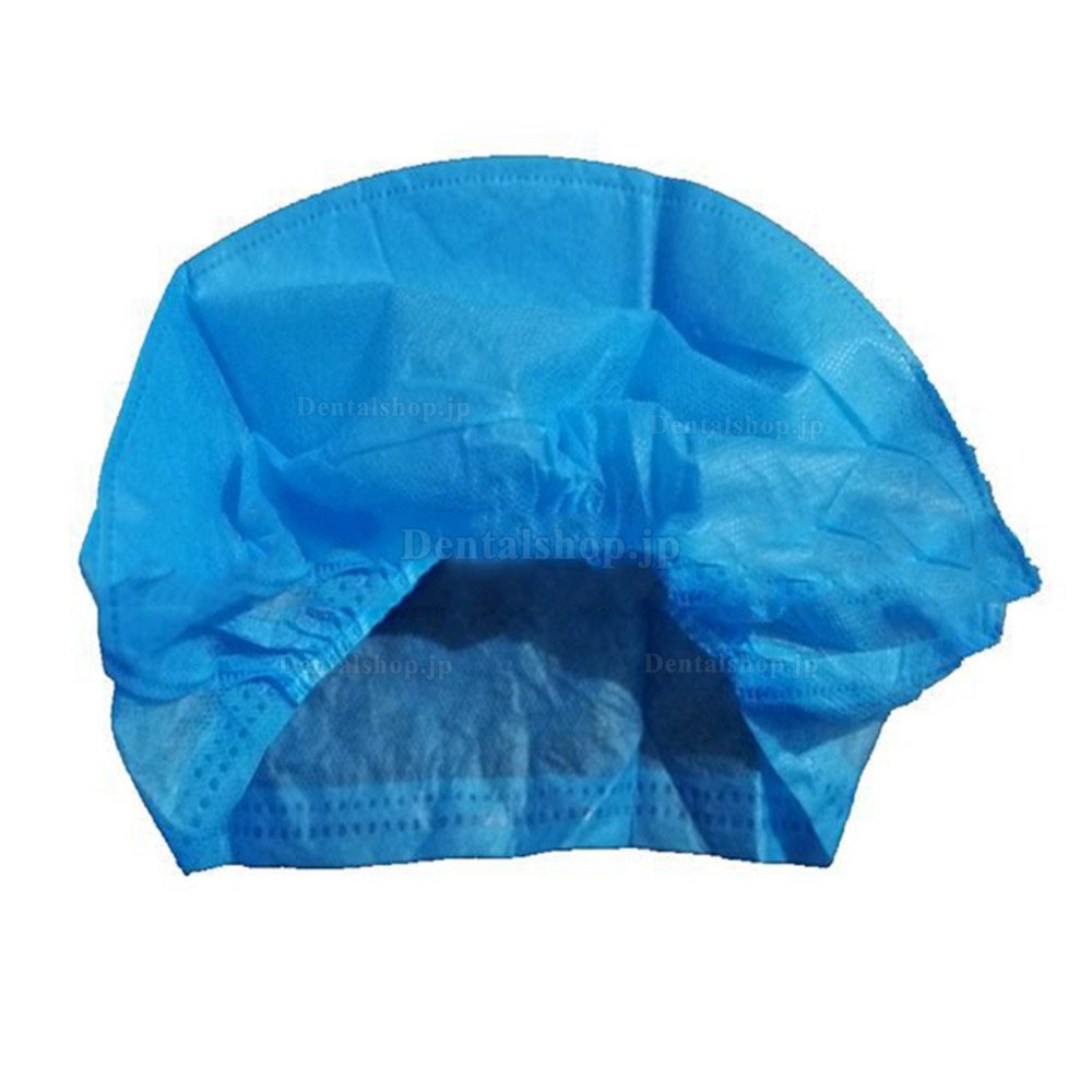 40Pcs 使い捨てヘアキャップ ヘアヘッドキャップ 不織布アンチダスト帽子 医療キッチン用不織布防塵キャップ