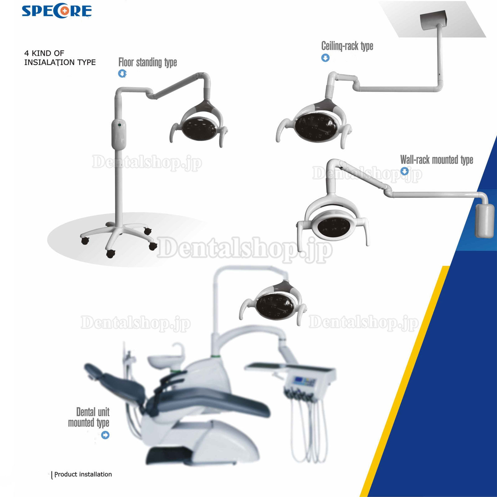 Saab® 歯科手術用LEDライト・手術用照明器（28W）P103B