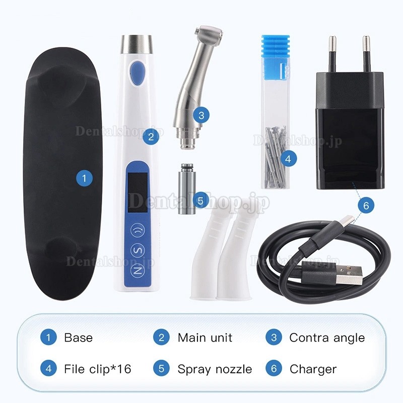 Betterway Motor X 歯科電動ワイヤレストルクドライバー ユニバーサルインプラントトルクレンチ ドライバー16本付き