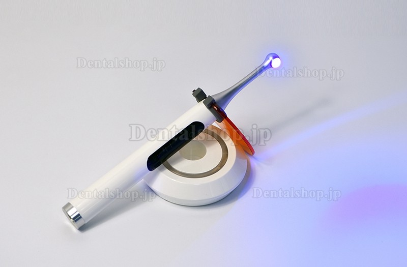 Westcode 歯科用ワイヤレスLED光重合器 1S硬化 4つの動作モード 青紫色の光 2500mw