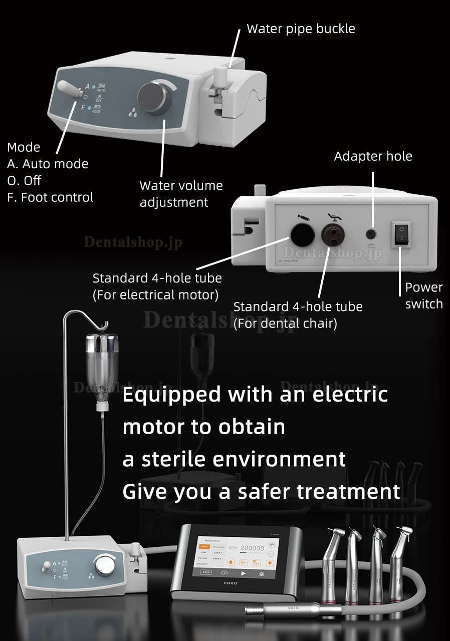 歯科用電気モーター用のスマートペリスタルティックポンプ自動給水システム|歯科用電動マイクロモーター通販-Dentalshop.JP