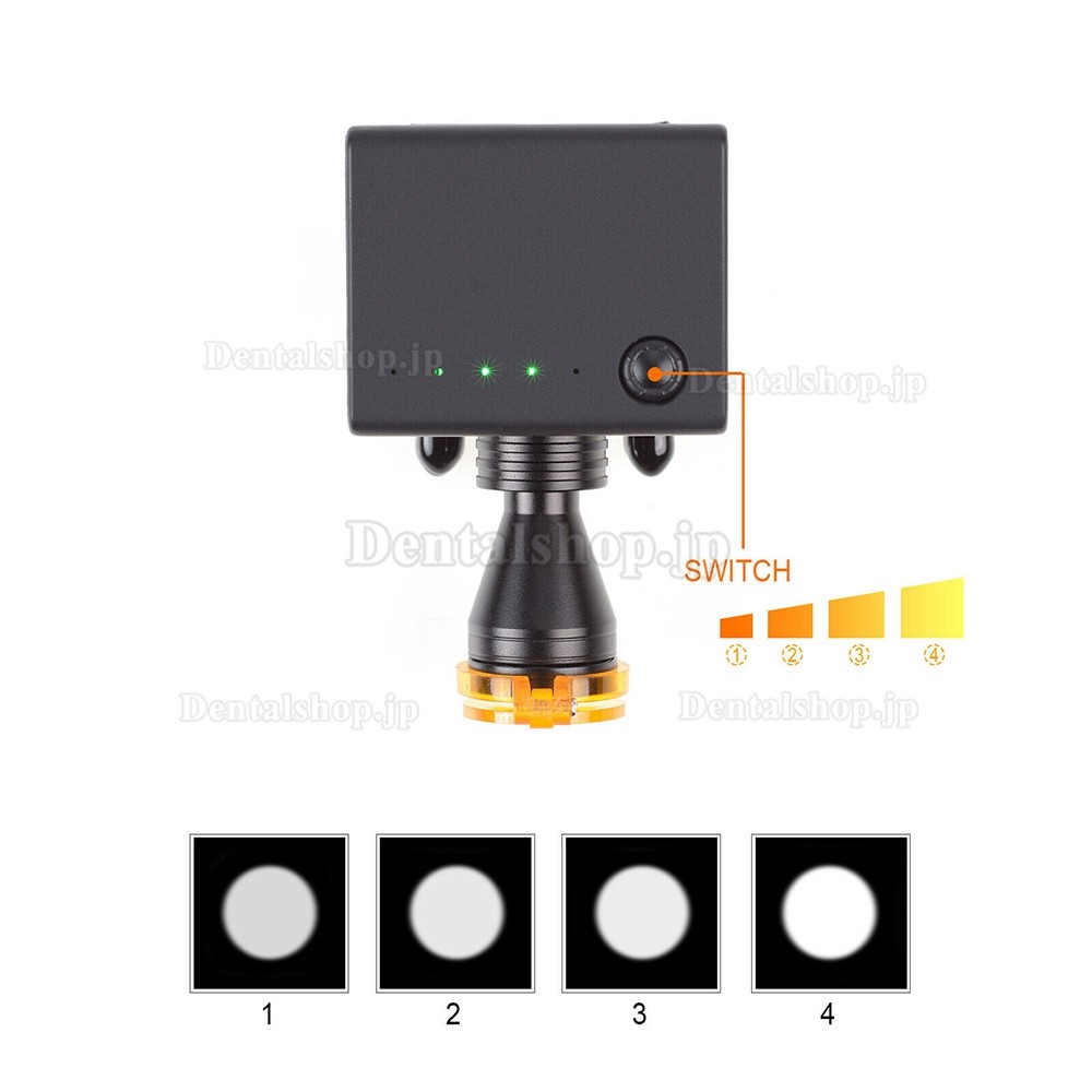 歯科 led ヘッドライト コードレス 光学フィルター付き