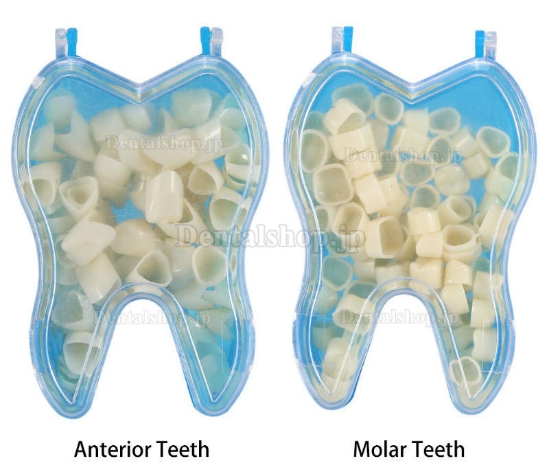 50PCS树脂歯科用臨時クラウン 前歯臼歯クラウン 人工歯