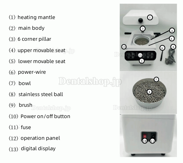 900W 歯科 バキュームアダプター 真空成型器 D-1 110V/220V