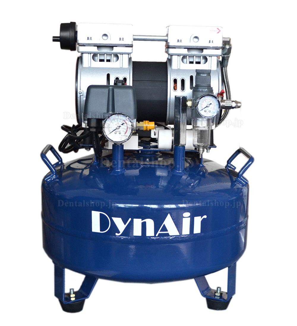 DYNAIR DA5001 22L 歯科用エアーコンプレッサー オイルレス 550W 1-ドライブ-1