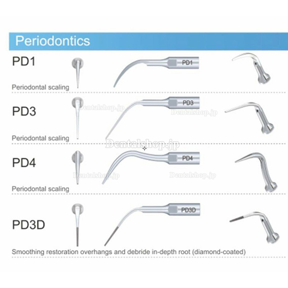 10Pcs Woodpecker DTE 歯科用超音波スケーラー用チップ NSK Satelecと互換性あり