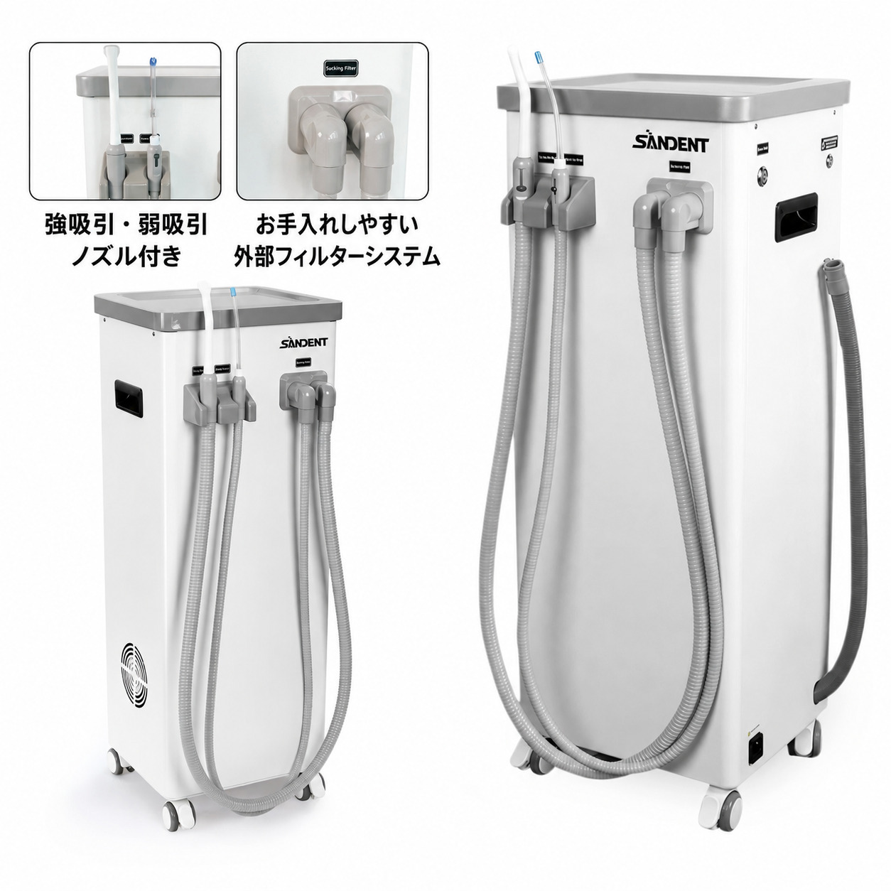 ANZHI AZ-A01 歯科用移動式サクションユニット(バキュームポンプ) 800 L/min 400W ANZHI AZ-A01 歯科用移動式サクションユニット(バキュームポンプ) 800 L/min 400W