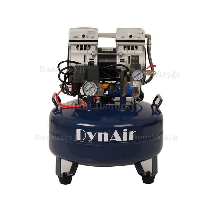 Dynamic DA5001 歯科オイルレス エアコンプレッサー 22L タンク 0.55kW/0.75HP