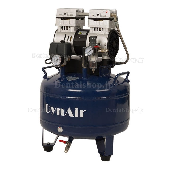 Dynamic DA5001 歯科オイルレス エアコンプレッサー 22L タンク 0.55kW/0.75HP