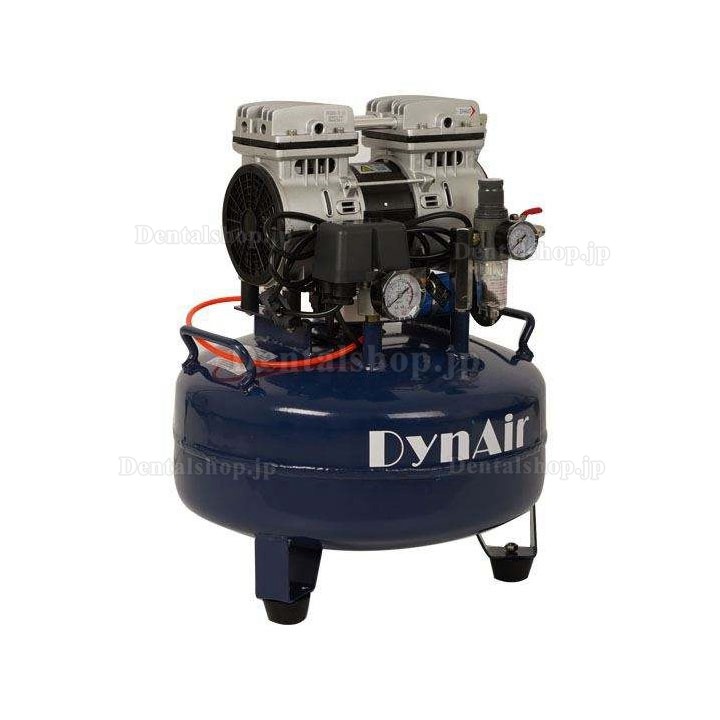 Dynamic DA5001 歯科オイルレス エアコンプレッサー 22L タンク 0.55kW/0.75HP