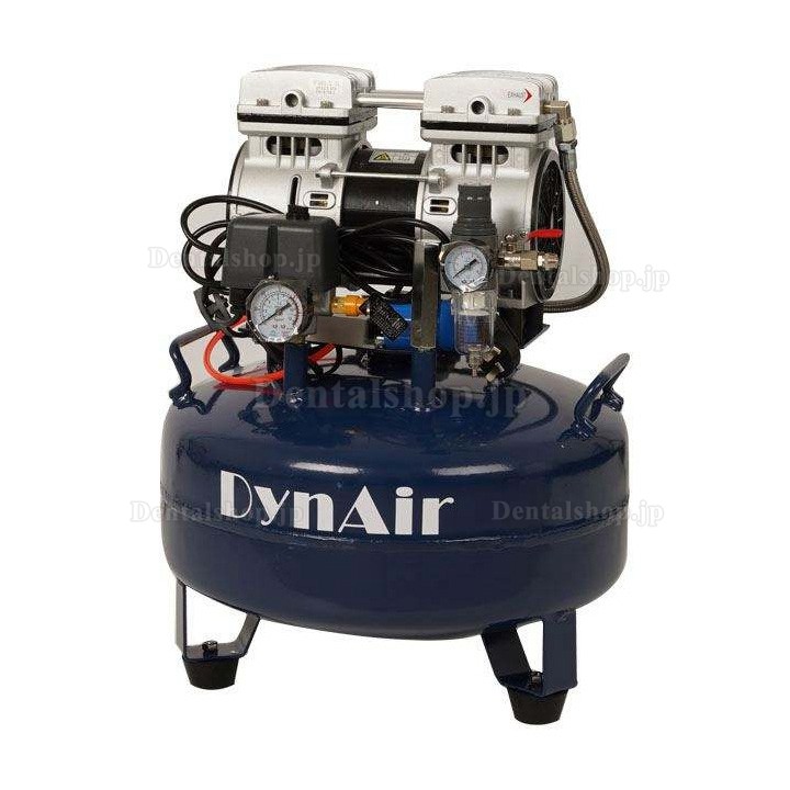 Dynamic DA5001 歯科オイルレス エアコンプレッサー 22L タンク 0.55kW/0.75HP