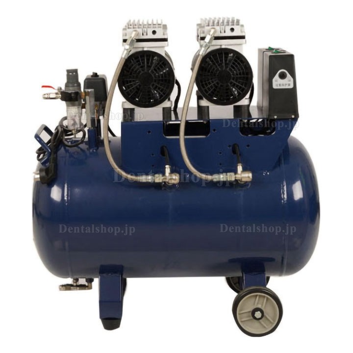 Dynamic DA7002 歯科オイルフリー エアコンプレッサー 50L タンク 1.5kW/2HP